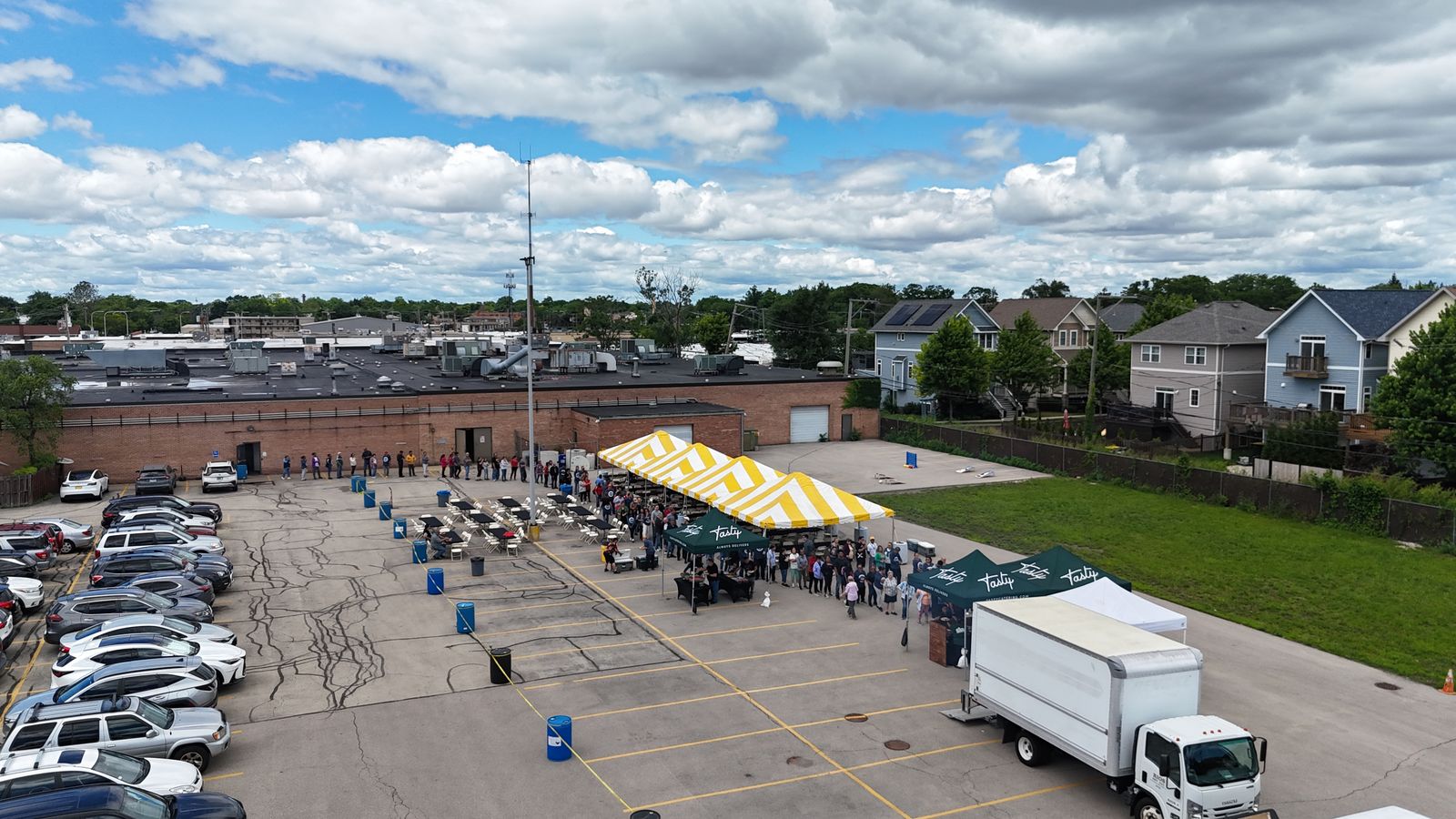 Tasty Catering event from above