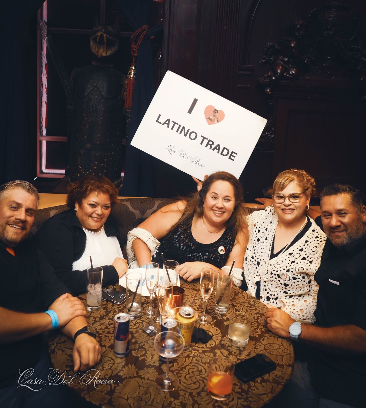 Guests at a table